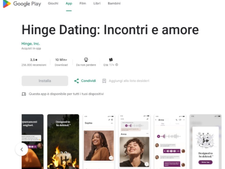 Hinge, app dating
